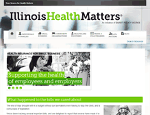 Tablet Screenshot of illinoishealthmatters.org